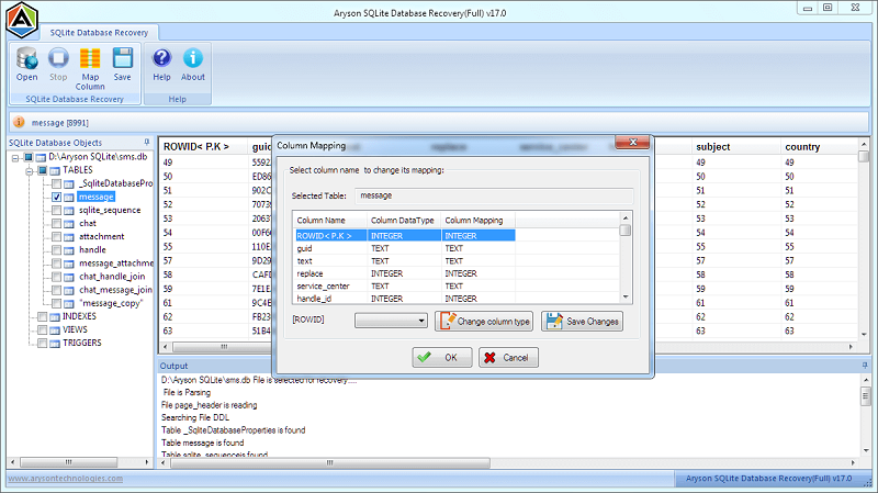 access sqlite database