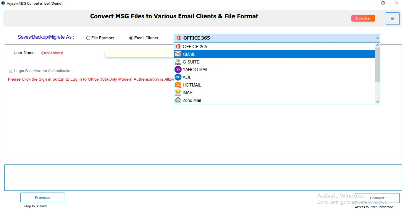 Export MSG to Multiple File Formats