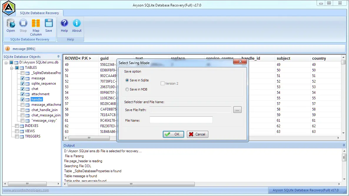 SQLite Database Recovery