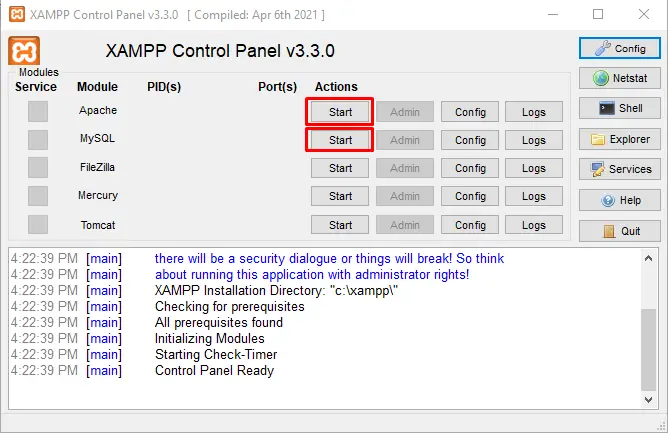 xampp data recover