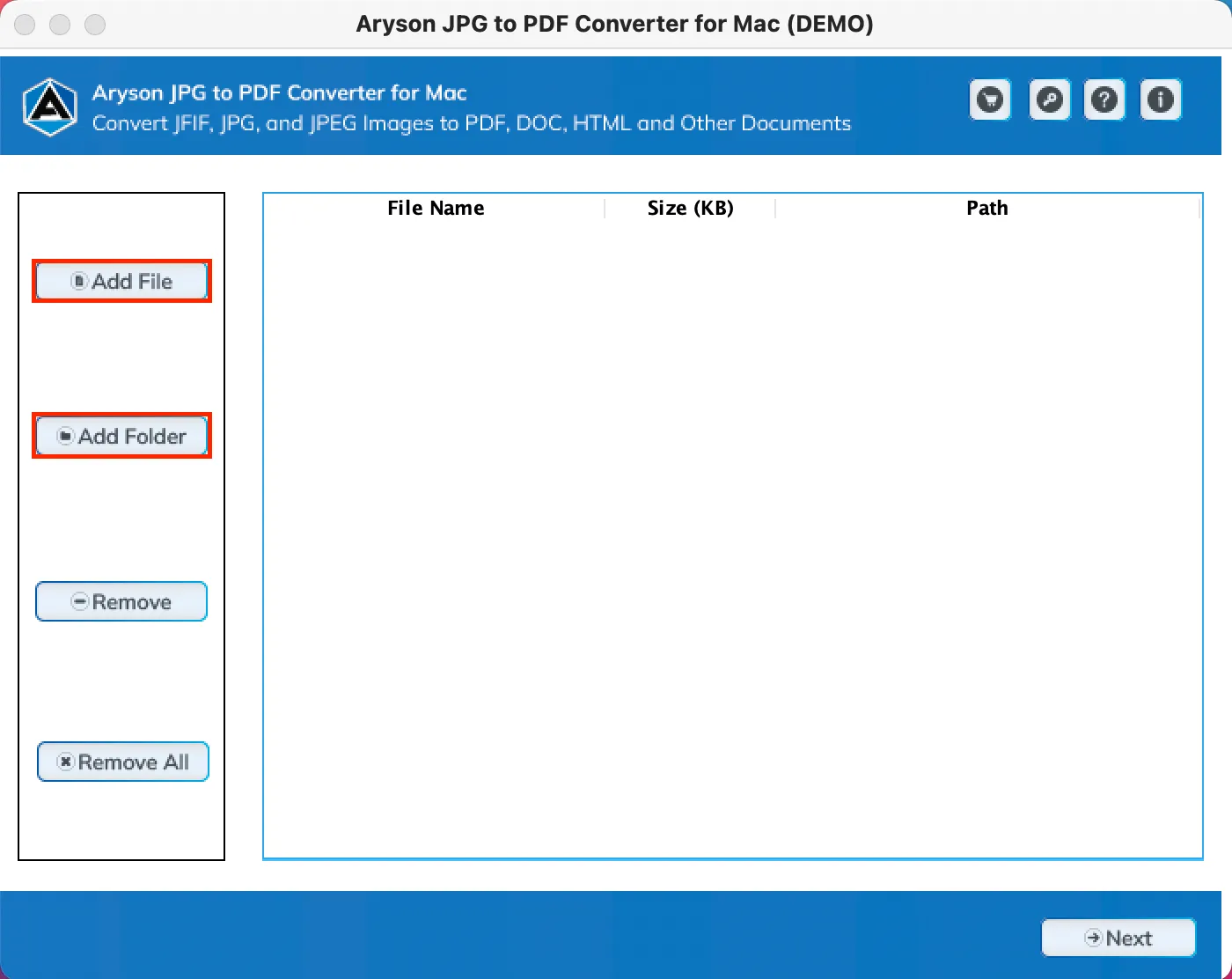 Mac JPG to PDF Converter