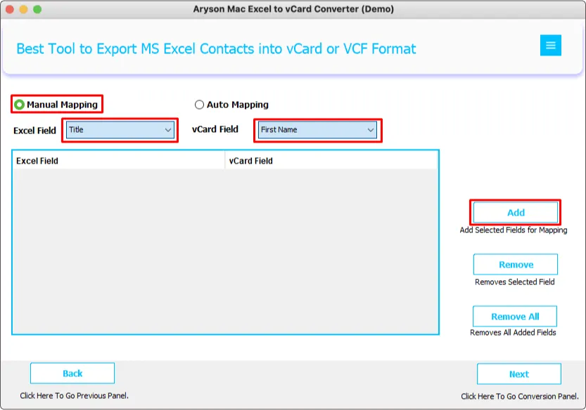 Excel to vCard Converter 5