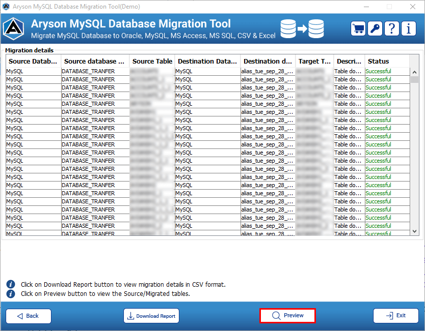 MySQL Database Migration