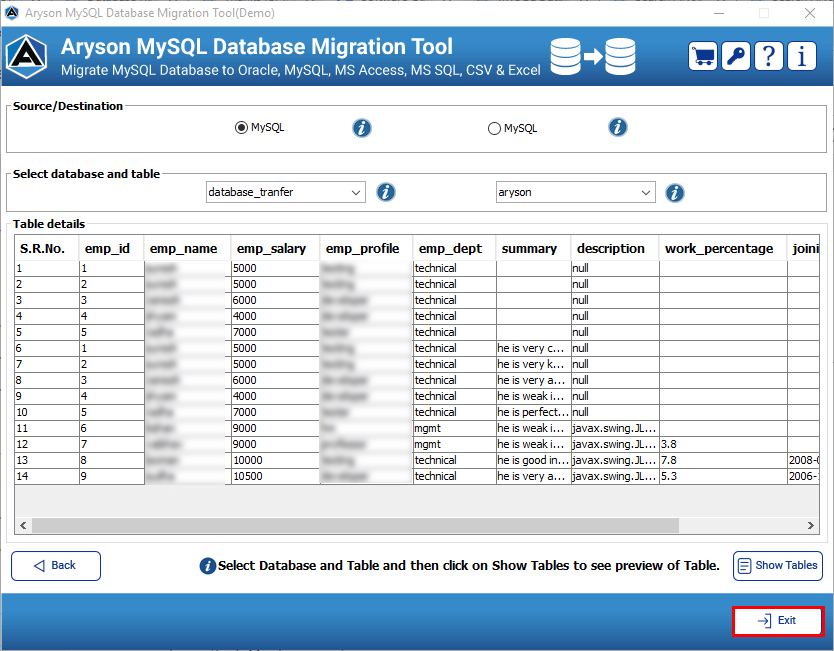 MySQL Database Migration