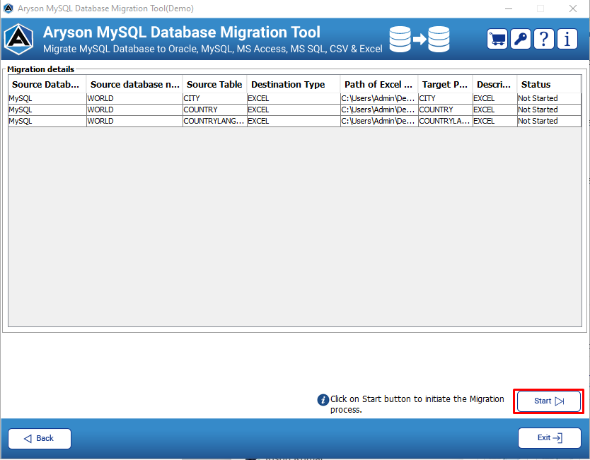 MySQL Database Migration