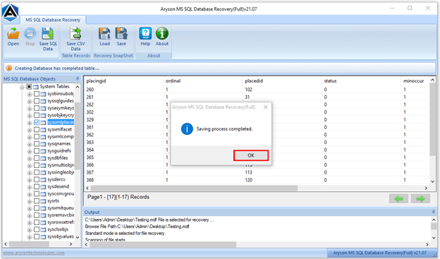 SQL Database Recovery