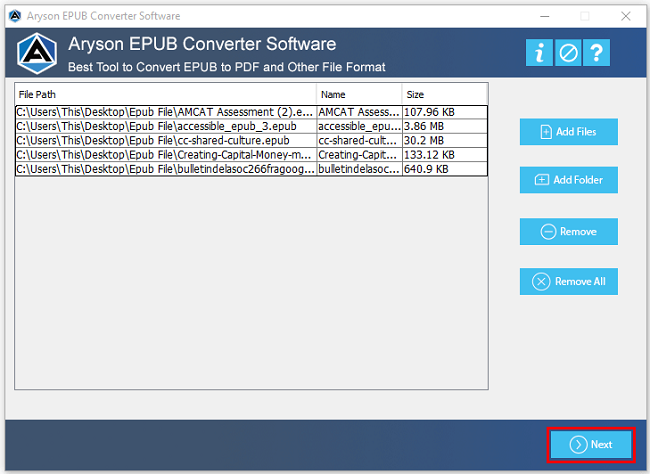 Aryson EPUB Converter