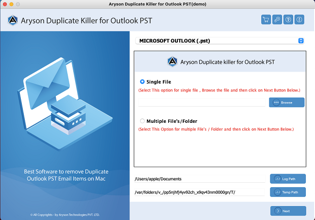 Windows 8 Aryson Duplicate Killer for Outlook full