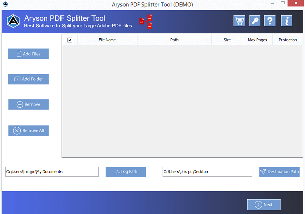 Aryson PDF Splitter Tool 21.12 full