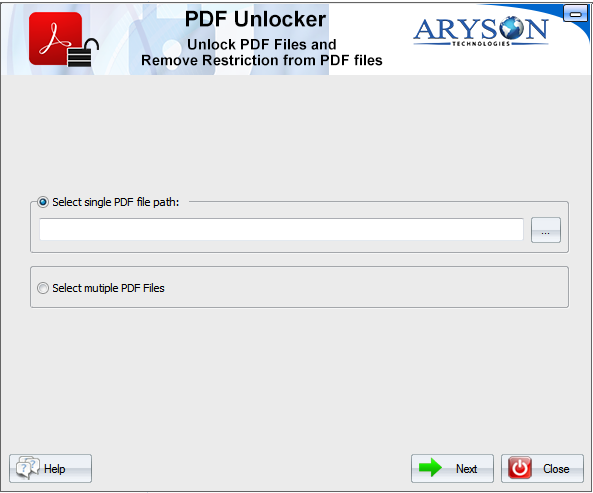 Aryson PDF Unlocker 22.9 full