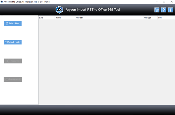 Aryson Import PST to Office 365 Tool Windows 11 download