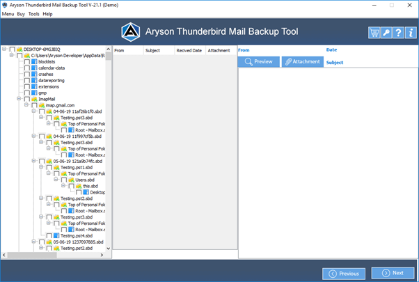 Windows 8 Aryson Thunderbird Backup Tool full